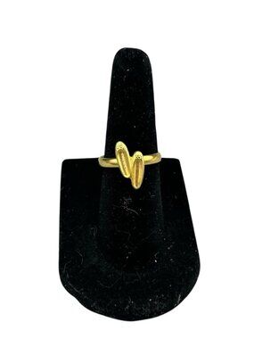 Kids Ballet Shoes Adjustable Ring Gold Tone Dance Recital